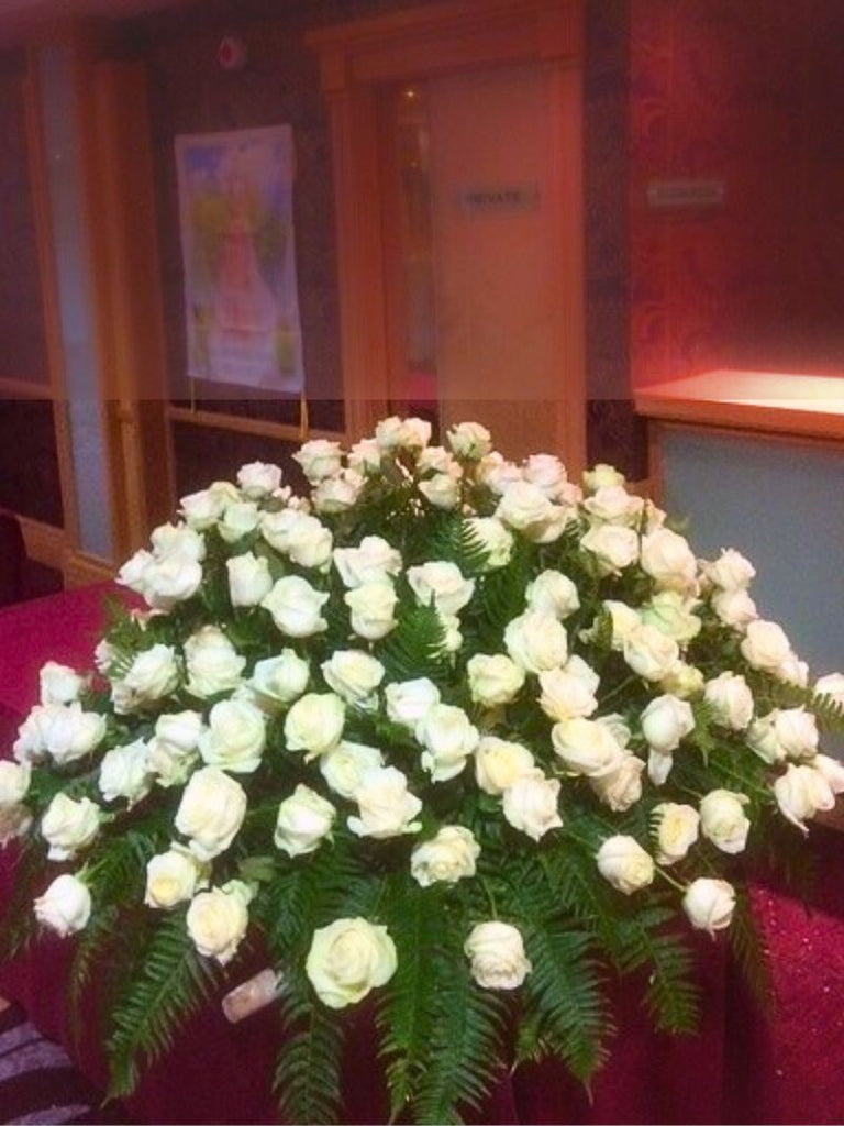 Pure White Rose Cascade